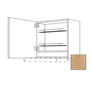 LUSI24 Kuchyňská skříňka 60 cm diges, levá, dub , CD30635 698.WDAF6057L