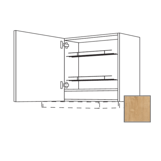 LUSI24 Kuchyňská skříňka 60 cm diges, levá, dub , CD30635 698.WDAF6057L