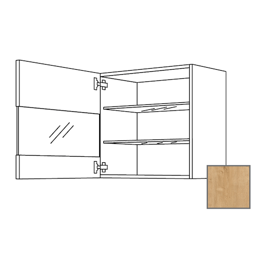 Kuchyňská skříňka s dvířky horní Naturel Lusi24 45x65x32 cm dub 698.WGLS4501L