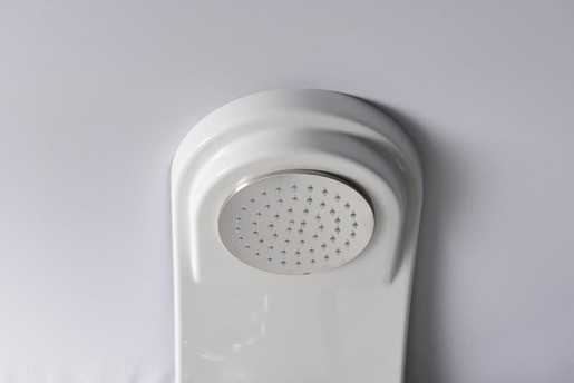 Sprchový panel Polysan na stěnu s pákovou baterií bílá/chrom 80312