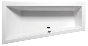 Asymetrická vana vyrobená z akrylátu. Určení vany - levá orientace. Objem vany je 258 litrů. Balení bez panelu, nožiček a sifonu.