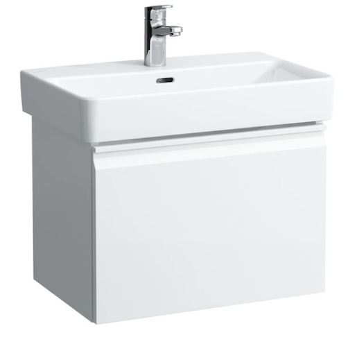 Koupelnová skříňka pod umyvadlo Laufen Pro 57x45x39 cm bílá lesk H4830410954751