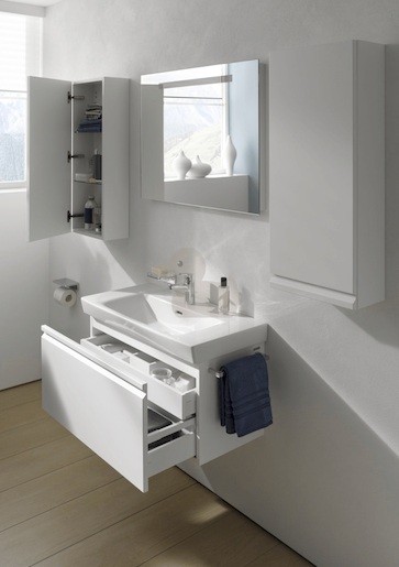 Koupelnová skříňka pod umyvadlo Laufen Pro Nordic 97x37,2x37,2 cm bílá lesk 8315.8.095.464.1