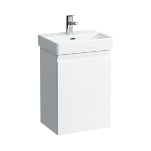 Závěsná koupelnová skříňka pod umyvadlo v bílé barvě o rozměru 41,5x32,1x58 cm.