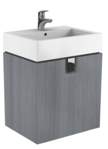Koupelnová skříňka pod umyvadlo Kolo Twins 60x46x57 cm grafit stříbrný 89499000