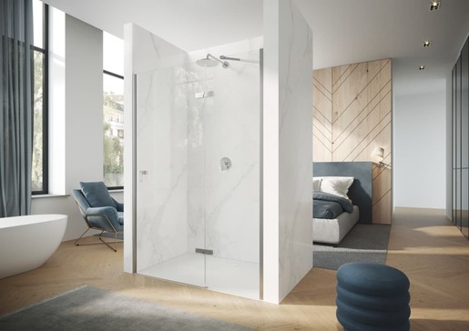 Sprchové dveře Huppe 90x190 Design Pure, černá, 8P0702.123.322