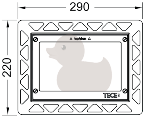 Instalační rámeček pro tlačítka TECE plast bílá 9240646