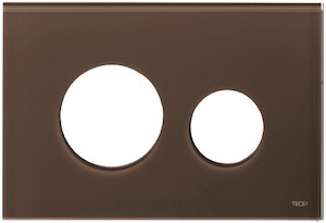 TECEloop tlačítková deska, sklo, kávově hnědá. Kompatibilní pouze s moduly TECE.