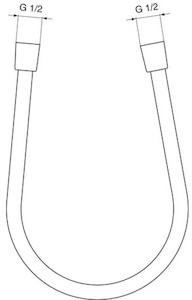 Sprchová hadice Ideal Standard Idealrain chrom A4109AA