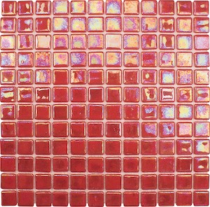 Skleněná mozaika Mosavit Acquaris červená 30x30 cm lesk ACQUARISPA