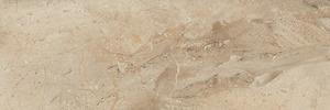 Obklad v barvě beige a v imitaci kamene o rozměru 25x75 cm a tloušťce 9 mm s matným povrchem. Vhodné pouze do interiéru. S velkými a nahodilými odchylkami v odstínu barev, struktury povrchu a kresby.
