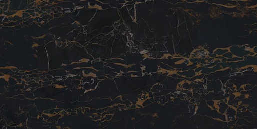 Dlažba Graniti Fiandre Marble Lab Nero Portoro 60x120 cm leštěná AL201X864