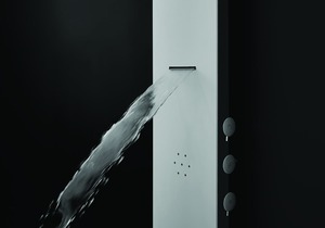 Sprchový panel SIKO na stěnu s pákovou baterií bílá ALUSHOWER