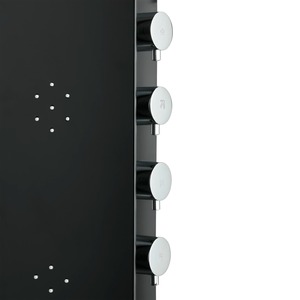 Sprchový panel SIKO na stěnu černá/chrom ALUSHOWERC