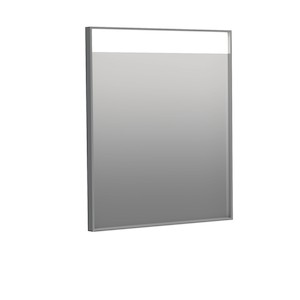 Obdélníkové zrcadlo s LED osvětlením o rozměru 60x70 cm. Rám zrcadla v hliníkovém provedení. Barevná teplota osvětlení je 6 000 K (chladnější bílá).  S krytím IP44, je chráněno proti stříkající vodě. Orientace zrcadla na šířku.