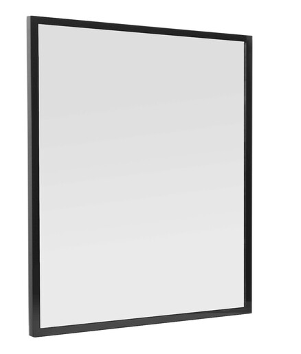 Zrcadlo Naturel Oxo v černém rámu, 80x80 cm, ALUZ8080C