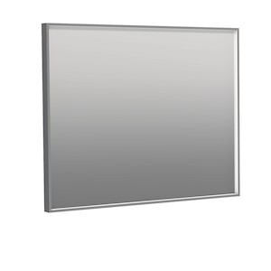 Obdélníkové zrcadlo s LED osvětlením o rozměru 90x70 cm. Rám zrcadla v hliníkovém procedení. Barevná teplota osvětlení je 6 000 K (chladnější bílá).  S krytím IP44, je chráněno proti stříkající vodě. Orientace zrcadla na šířku.