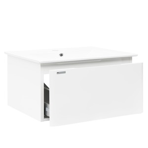 Koupelnová skříňka s umyvadlem Naturel Ancona 100x45x46 cm bílá lesklá ANCONA2100DVB