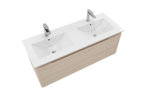 Koupelnová skříňka s dvojumyvadlem Naturel Ancona 120x46 cm akácie ANCONA2120DV