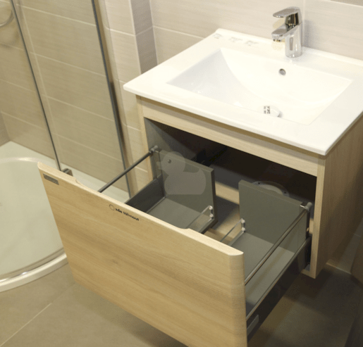 Koupelnová skříňka s umyvadlem Naturel Ancona 60x46 cm akácie ANCONA60DV
