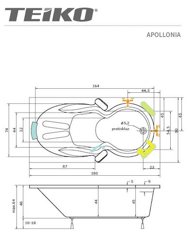 Teiko Apollonia 180 x 90 cm V217180N04T03011