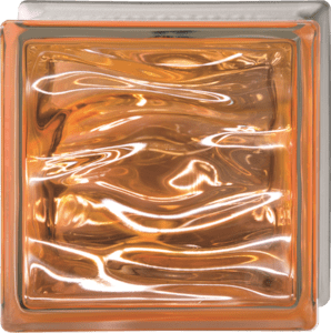 Luxfera Glassblocks Perla Ambra 19x19x8 cm sklo AQBQ19PAMB