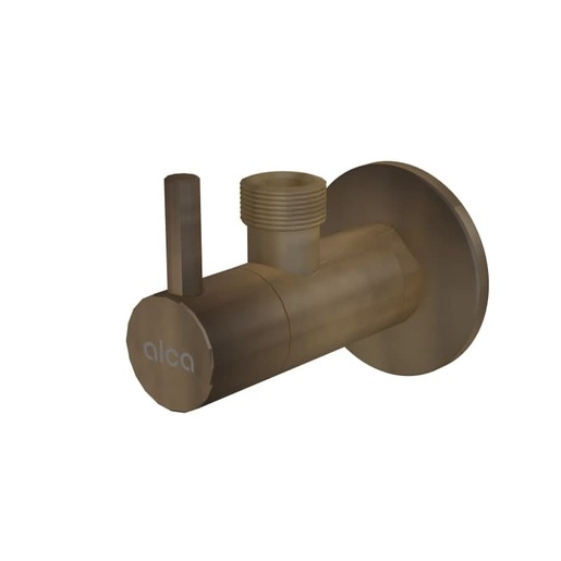 Rohový ventil Alca s filtrem 1/2"×1/2", kulatý, bronz-antic ARV003ANTIC