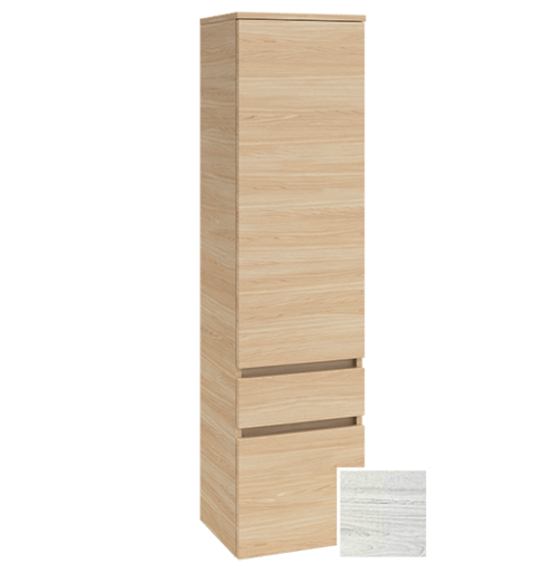 Koupelnová skříňka vysoká Villeroy & Boch Legato 40x35x155 cm bělené dřevo B21200E8