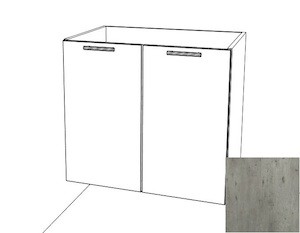 Kuchyňská skříňka s dvířky spodní Naturel Gia 80 cm beton B8072BE