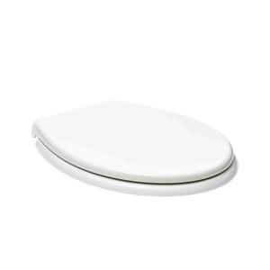 WC prkénko z duroplastu se softclose (pomalé sklápění) v bílé barvě a délkou sedátka 45,1 cm. Panty z kovu se skrytým uchycením. Rozteč upevnění  10-15 cm.