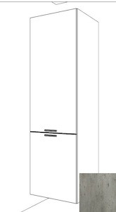 Kuchyňská skříňka pro lednici vysoká Naturel Gia 60 cm beton BF60214BE