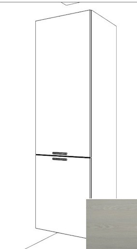 Kuchyňská skříňka pro lednici vysoká Naturel Gia 60 cm borovice bílá BF60214BB
