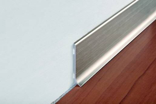 Soklová lišta Progress Profile stříbrná, délka 200 cm, výška 6 cm, BTBS60