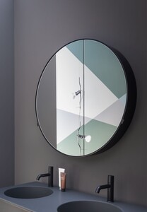 Zrcadlová skříňka Cielo Catini 90x12 cm černá matná CASPCTNM