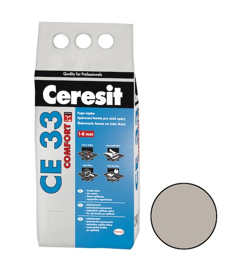 Spárovací hmota Ceresit CE 33 šedá 2 kg CG2A CE33207