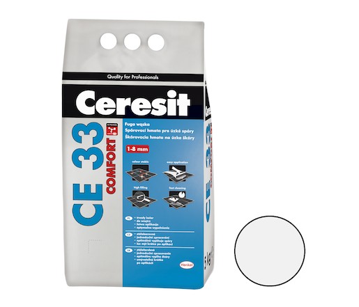 Spárovací hmota Ceresit CE 33 bílá 5 kg CG2A CE33501