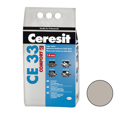 Spárovací hmota Ceresit CE 33 šedá 5 kg CG2A CE33507