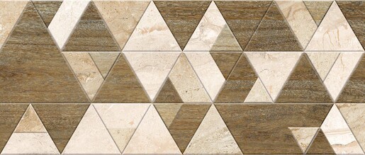 Dekor Fineza Adore beige triangles 25x60 cm mat DADORE256TR