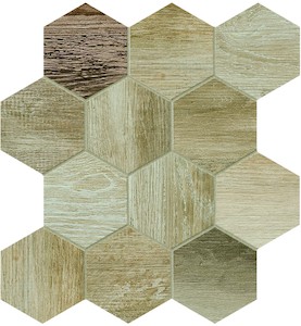 Dlažba Dom Barn Wood beige 35x37,5 cm mat DBWEM20