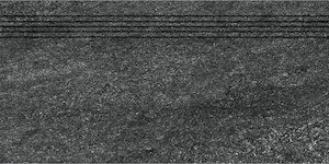 Schodovka Rako Quarzit černá 30x60 cm mat DCVSE739.1