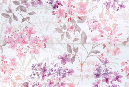 Dekor Fineza Velvet mix barev Floral 50x73 cm lesk DFLORAL