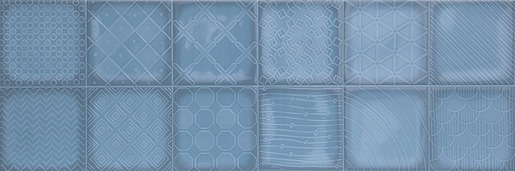 Dekor Peronda Granny Azul patchwork 25x75 cm DGRANNYPATA