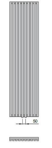 Radiátor pro ústřední vytápění Isan Octava 180x61 cm bílá DOCT18000606BI