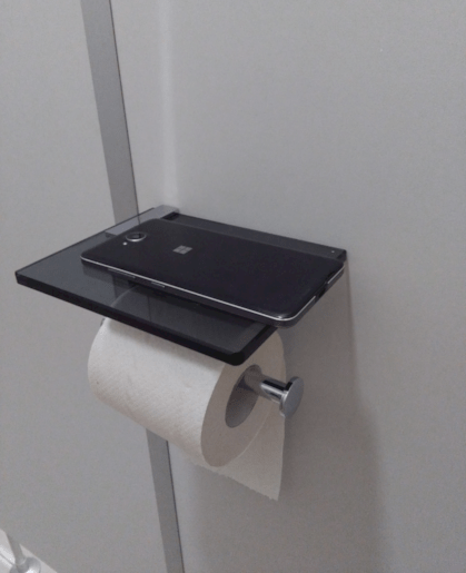 Držák toaletního papíru SAT Cube Way černá DRZTOALPOLSKLOC
