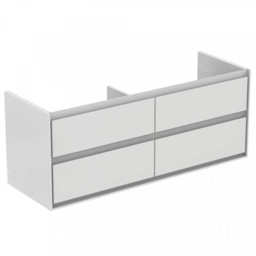 Koupelnová skříňka pod umyvadlo Ideal Standard Connect Air 130x44x51,7 cm bílá lesk/bílá mat E0824B2