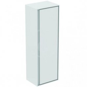 Koupelnová skříňka vysoká Ideal Standard Connect Air 40x30x120 cm světle šedá lesk/bílá mat E0834EQ