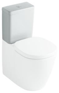 Praktická WC nádrž k WC Cube se spodním napouštěním, s armaturou Dual Flush. WC mísa a WC nádrž není součástí výrobku.