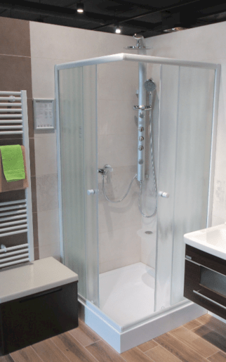 Sprchový panel Anima Easyshower na stěnu i do rohu bez baterie chrom EasySHOWER