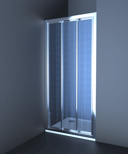 Sprchové dveře Anima Epd posuvné 120 cm, neprůhledné sklo, chrom profil EPD120CRCH