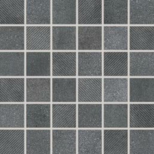 Mozaika Rako Form tmavě šedá 30x30 cm mat DDR05697.1
